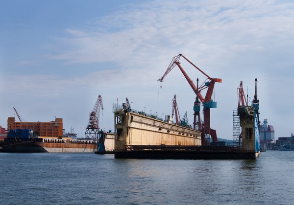 Dock Gothenburg: In the harbour of Gothenburg, Sweden
