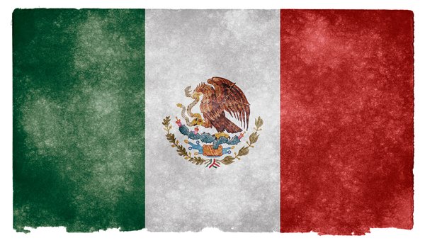 mexico flag grunge: 