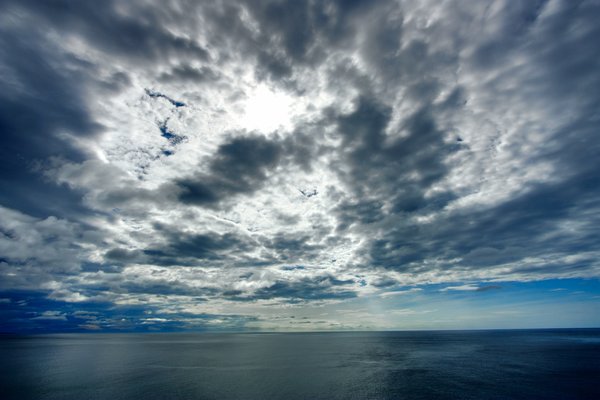 Coastal Clouds - HDR: Wide-coastal clouds. HDR composite from multiple exposures.