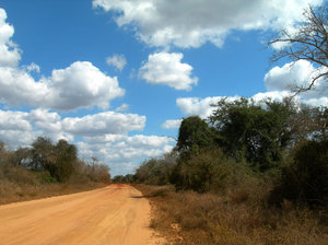 african road: photo taken in Mozambique