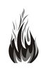 Flame 6: Fire Graphics : Greyscale