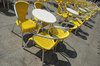 Have a seat: Chairs in yellow.
