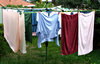washing day: washing hanging out to dry - clothes drying - in Australia