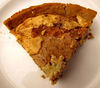 savoury pie6: homemade gluten-free egg, bacon, cheese and onion pie