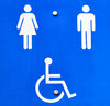 toilet facilities sign: toilet facilities sign with handicapped access