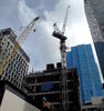 cranes & construction 12: cranes active on construction site