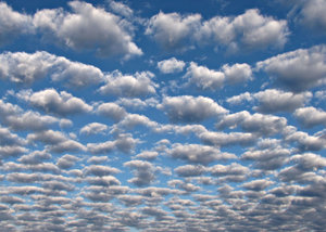 morning clouds west: early morning cloud formation in western sky