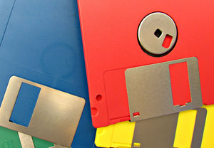 outdated: outdated floppy storage disks