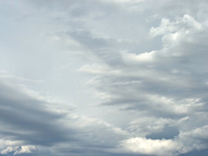 light cloud formation: various cloud formations in blue Southern skies