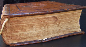 old Dutch Bible 5: large antique leather bound Bible