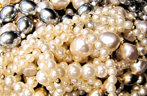 adornos de perlas y abalorios: 