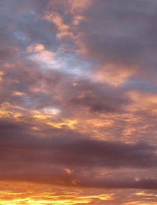 evening sky colour1: Southern sunset  clouds