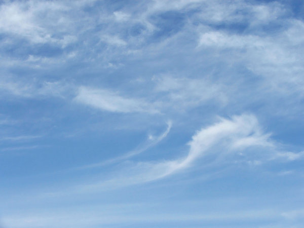 wispy clouds: fine wispy cloud formations