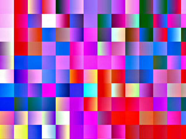 cuadrados de papel del arco iris: 