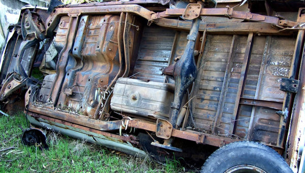 at the wrecker's yard5: vehicle wreckers salvage yard