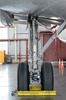 Airplane maintenance: Landing gear of airplane