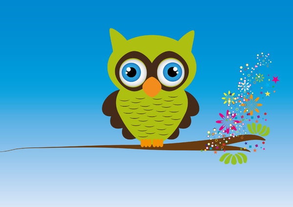Premium AI Image | A green owl with big eyes and a green background.