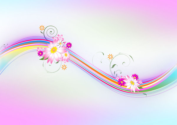 Floral Abstract Background  - : Floral Abstract Background  Soft colors