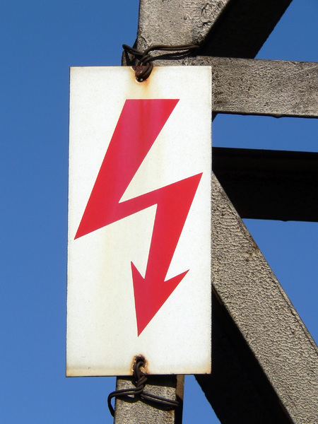 electricity: electricity  sign