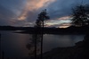 Sunset on Lake: Blue sunset on Lake