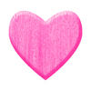 coração de madeira rosa: 