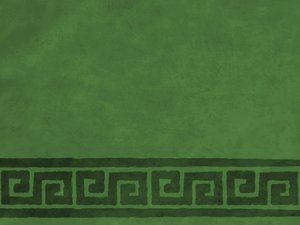 Green Textured Border: Parchment textured background with rich green scrolls border.  Lots of copyspace.