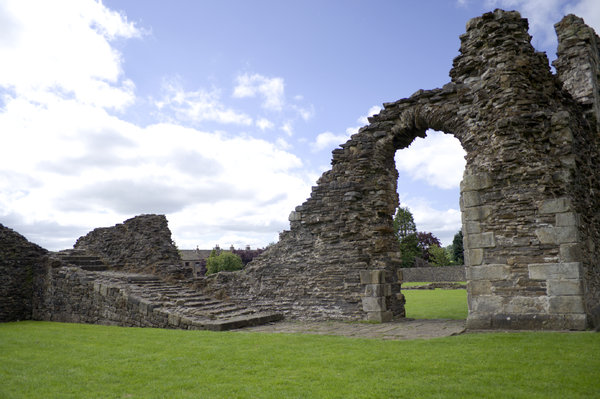 Sawley Abbey: The ruins of Sawley Abbey, Lancashire.  Founded by the Cistercian Monks, with the assistance of William de Percy, in 1147 and continued functioning until it's dissolution in 1536,