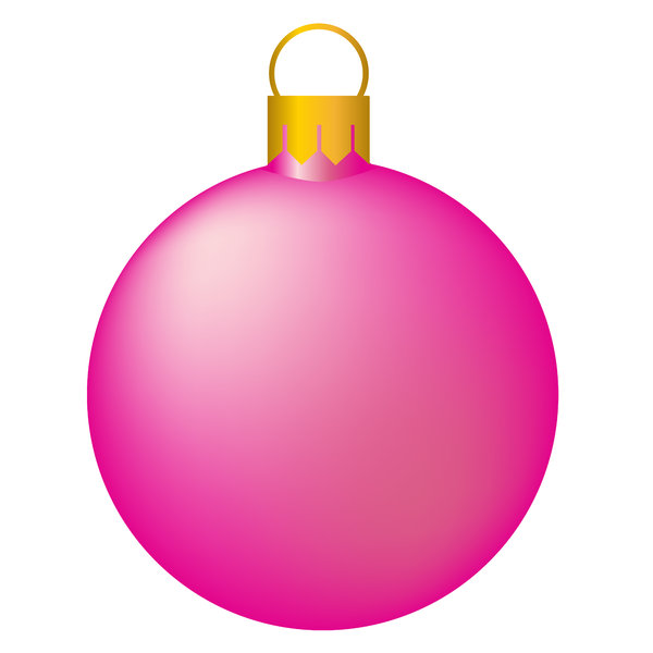 Christmas Tree Bauble 4: Isolated bauble on a white background.