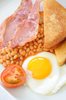 English Breakfast: Traditional high calorie english breakfast