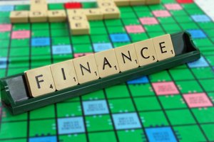 Finance Blocks: Finance spelt out on a traditional board game