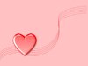 Valentine Heart 2: Valentine heart on a pink background with swirls. Could be used for engagement or wedding stationery, or anniversary wishes, etc. 