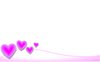 Valentine Background 1: A Valentine background with pink hearts.