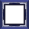 Ornate Square Frame 1: An elegant, ornate frame with inlaid panels, in shades of blue and silver.