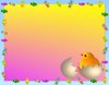 Easter Background 3: Pretty Easter background for children in bright primary colours.