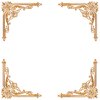 Golden Ornate Border 18: A golden ornate border or frame on a plain white background. Very elegant and old fashioned in a classic style. You may prefer this:  http://www.rgbstock.com/photo/nvi0UW8/Golden+Ornate+Border+2  or this:  http://www.rgbstock.com/photo/nL3g19U/Golden+Vine