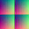 Seamless Gradient Tile 2: A seamless gradient tile in retro primary shades.
