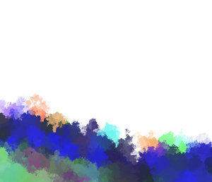 Paint Border: A colourful paint wave effect border, with plenty of copyspace.