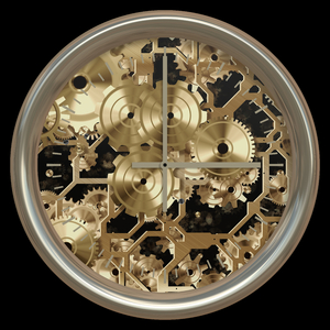 Fantasy Clock 2: An abstract fantasy clock with the inner workings visible. Very high resolution. You may prefer this: http://www.rgbstock.com/photo/noCGNTk/Clockwork