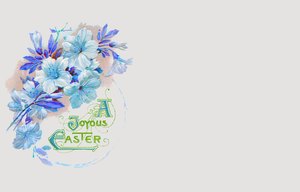 Easter Card 4: A victorian Easter wish, made from a public domain image. Pretty and old fashined, it makes a nice Easter card or greeting.