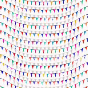 Flags or Bunting 1: A graphic of flags or bunting. Useful backdrop or texture for a celebratory feeling.