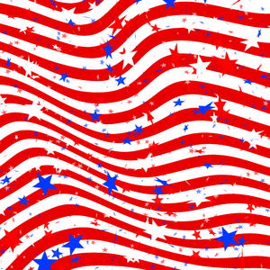 Fourth of July 1: A graphic representing celebrations for Independence Day or Fourth of July in the USA. Stars and stripes with a celebratory feeling.