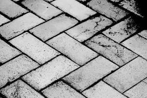 Black and White Pavers: High resolution black and white image of brick pavers. You may prefer: http://www.rgbstock.com/photo/nZS0CBA/Hi-Res+Brick+Tile  or:  http://www.rgbstock.com/photo/oGguvG6/Paving+Tiles+1