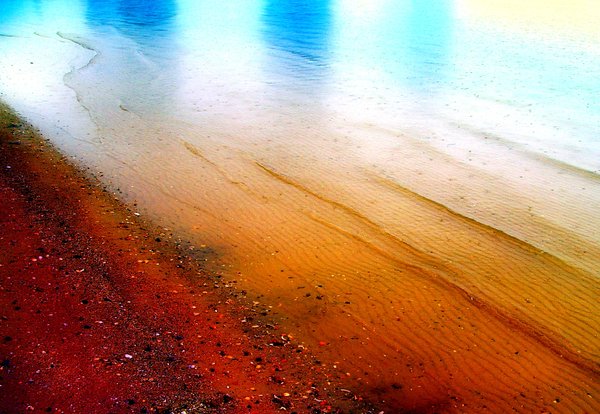 Abstract Colours - Shoreline: A sandy shore. Use within licence or contact me.