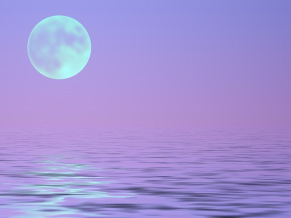 księżyc w pełni nad wodą 2: 