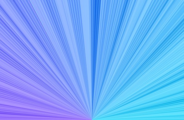 Flare: A half sunburst or flare in blue and purple  useful for design or backgrounds.