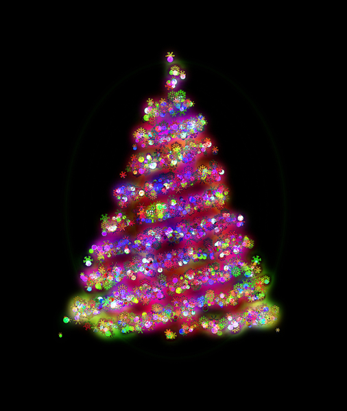 Brillante árbol de Navidad 1: 