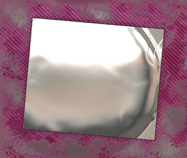 Polished Metal Plate Texture: A polished metal plate on a textured background. Useful banner or background.