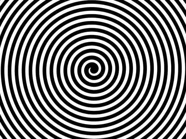 espiral preto e branco: 