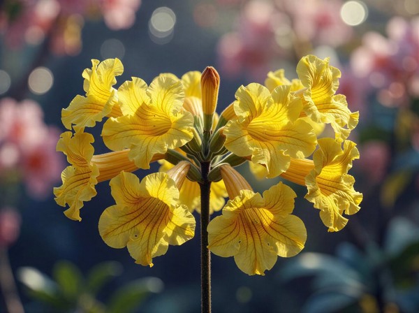 flores da árvore trombeta dourada 3: 