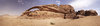 Sandstone formation: Sandstone formation in Wadi Rum desert, Jordan